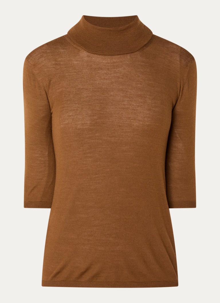 MaxMara Cecina τοπ από λεπτό πλεκτό παρθένο μαλλί
