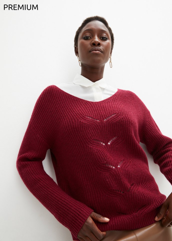 Pullover mit Wollanteil