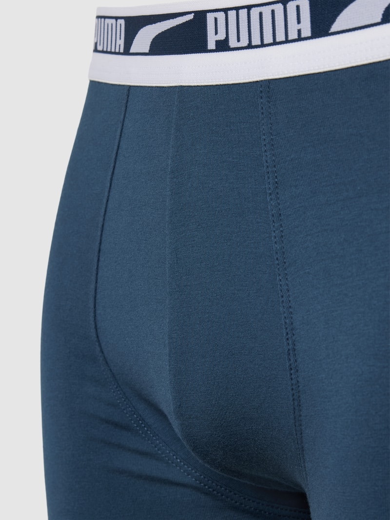 Boxershorts mit elastischem Logo-Bund in dunkelgrau meliert