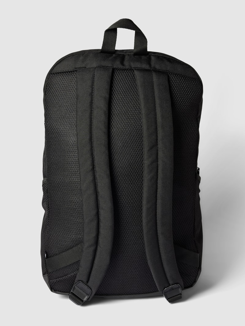 Rucksack mit Label-Print Modell 'Motion' in schwarz