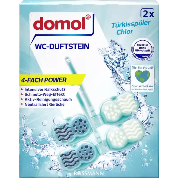 WC-Duftstein Türkisspüler Chlor