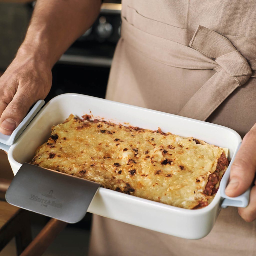Villeroy & Boch Auflaufform Clever Cooking rechteckige Backform 24 x 14 cm, Porzellan, (1-St)