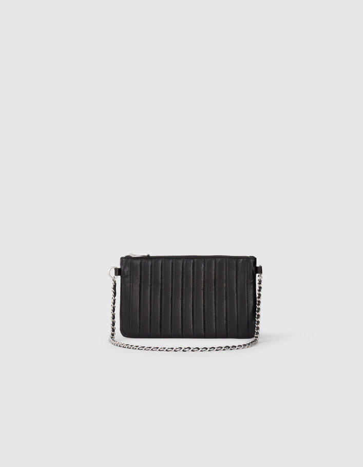 Le sac 111 Romy en cuir d'agneau Chrome Free noir femme