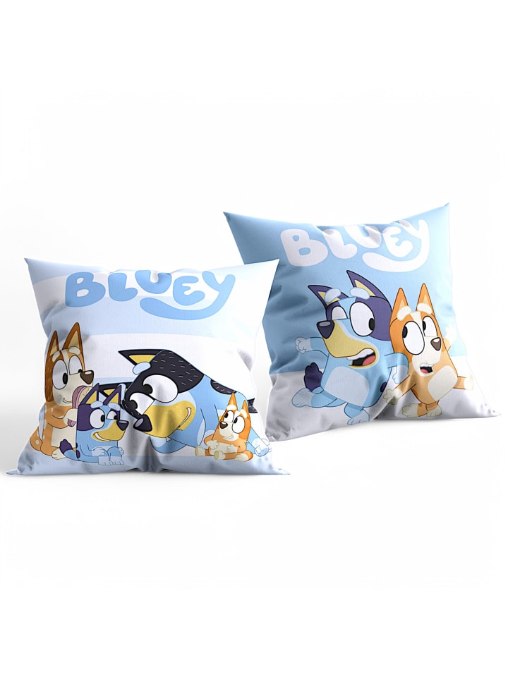 Bluey Dekokissen Bluey & Bingo - (L) 40 cm x (B) 40 cm in Blau günstig kaufen 40