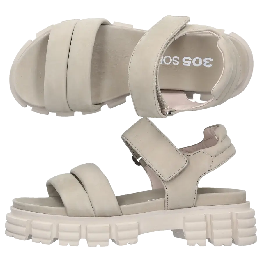 305 SOBE - Sandalen KRABI Nubukleder - grün