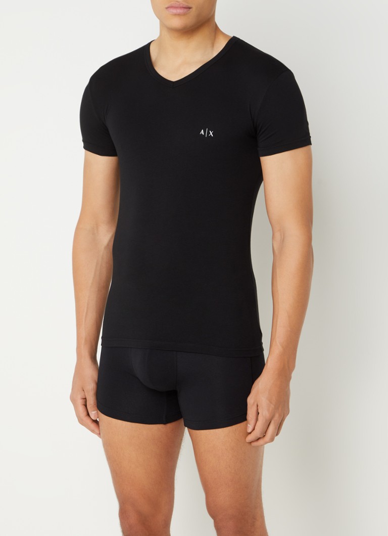 Armani Exchange V-neck T-shirt in 2-pack