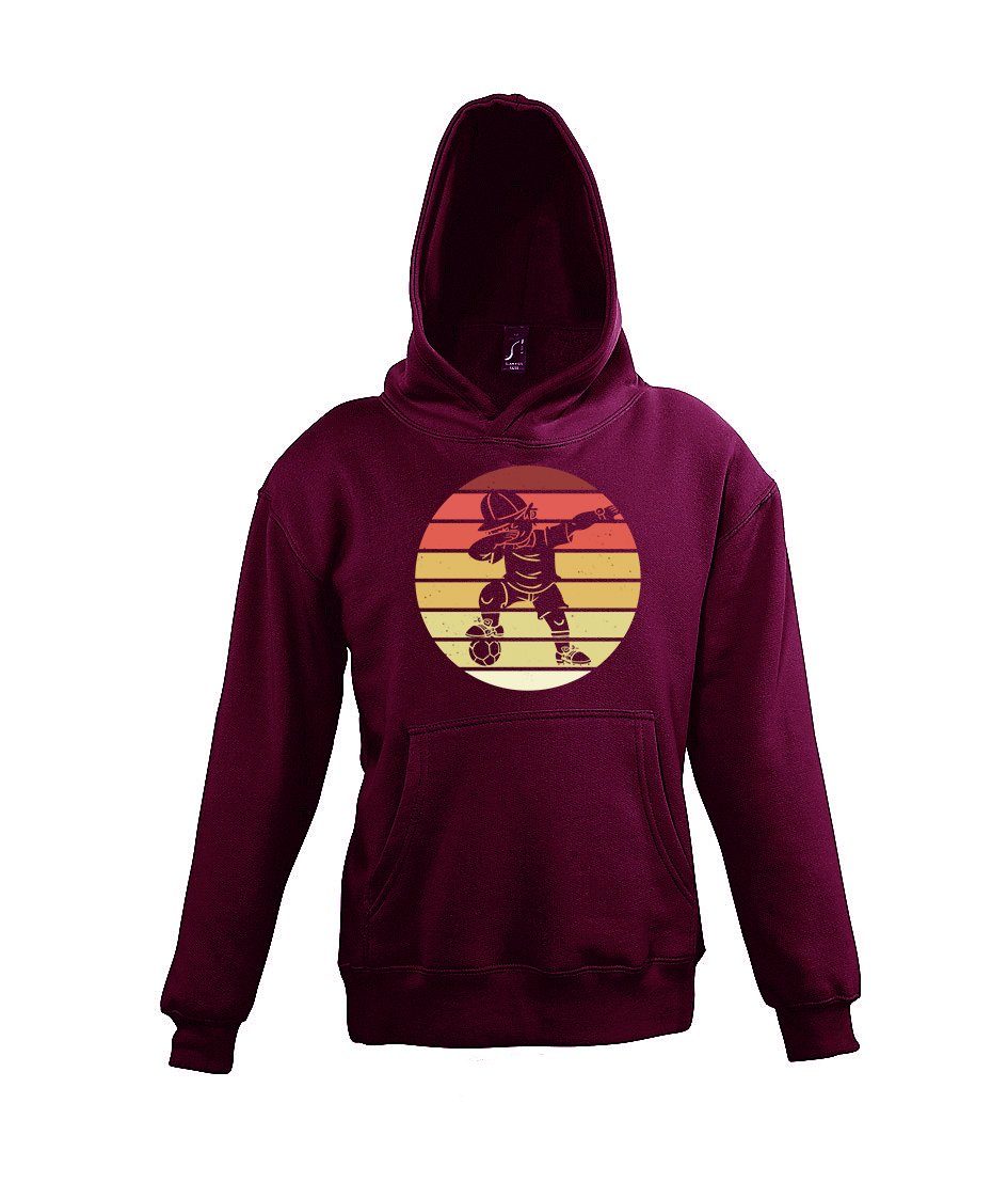 Youth Designz Kapuzenpullover Dab Fussball Kinder Hoodie Pullover mit trendigem Frontprint