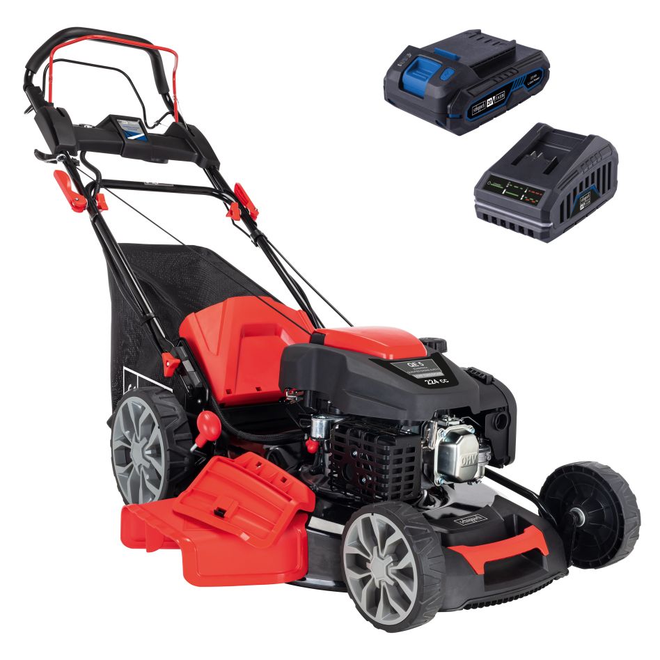 Scheppach 5911276903 Hybrid bensingressklipper MS225-56E 224cc 3kW (med batteri)
