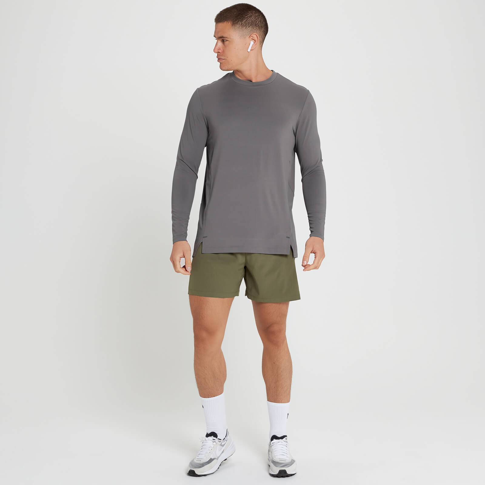 Haut à manches longues MP Velocity Ultra pour hommes – Gris galet