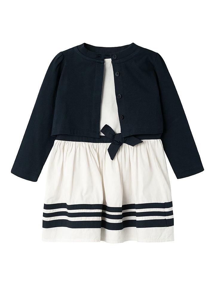 name it 2tlg. Outfit in Creme/ Dunkelblau günstig kaufen