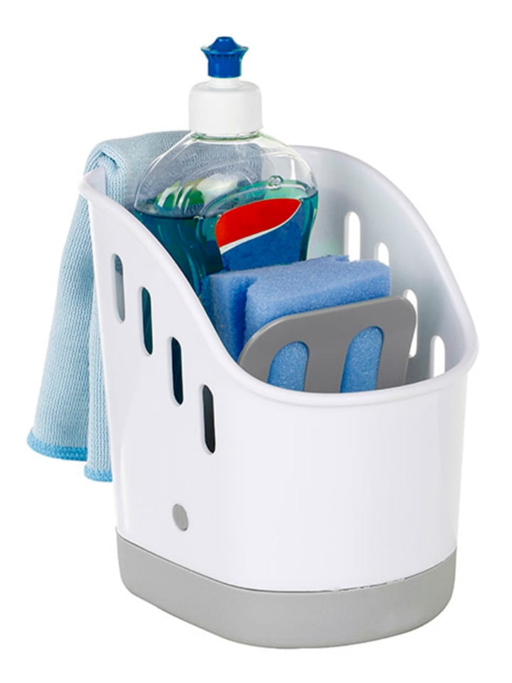 Chefware Spülbeckenorganizer in Weiß/ Hellgrau - (B)18 x (H)13,5 x (T)18 cm günstig kaufen onesize