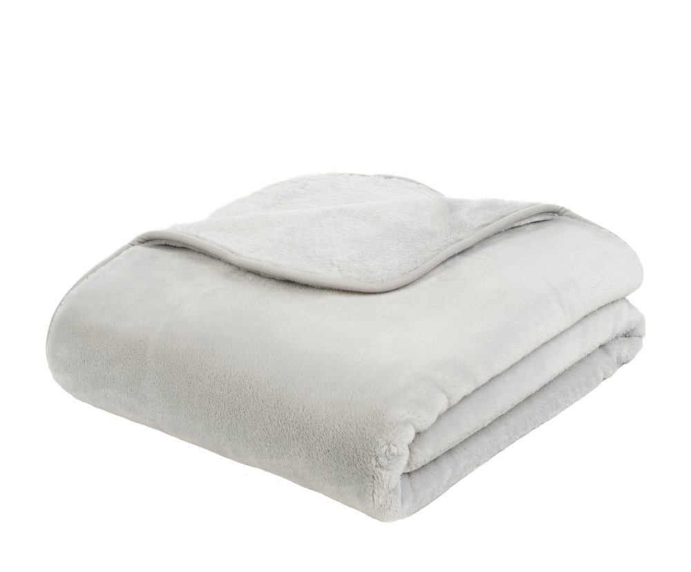 Kuscheldecke Premium silber