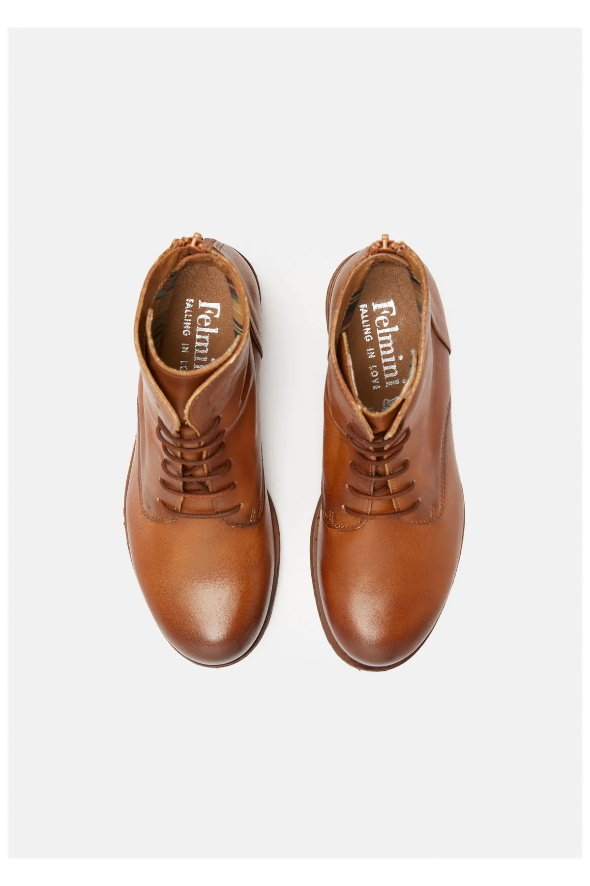 Felmini  Stiefelette - Braun - Blockabsatz