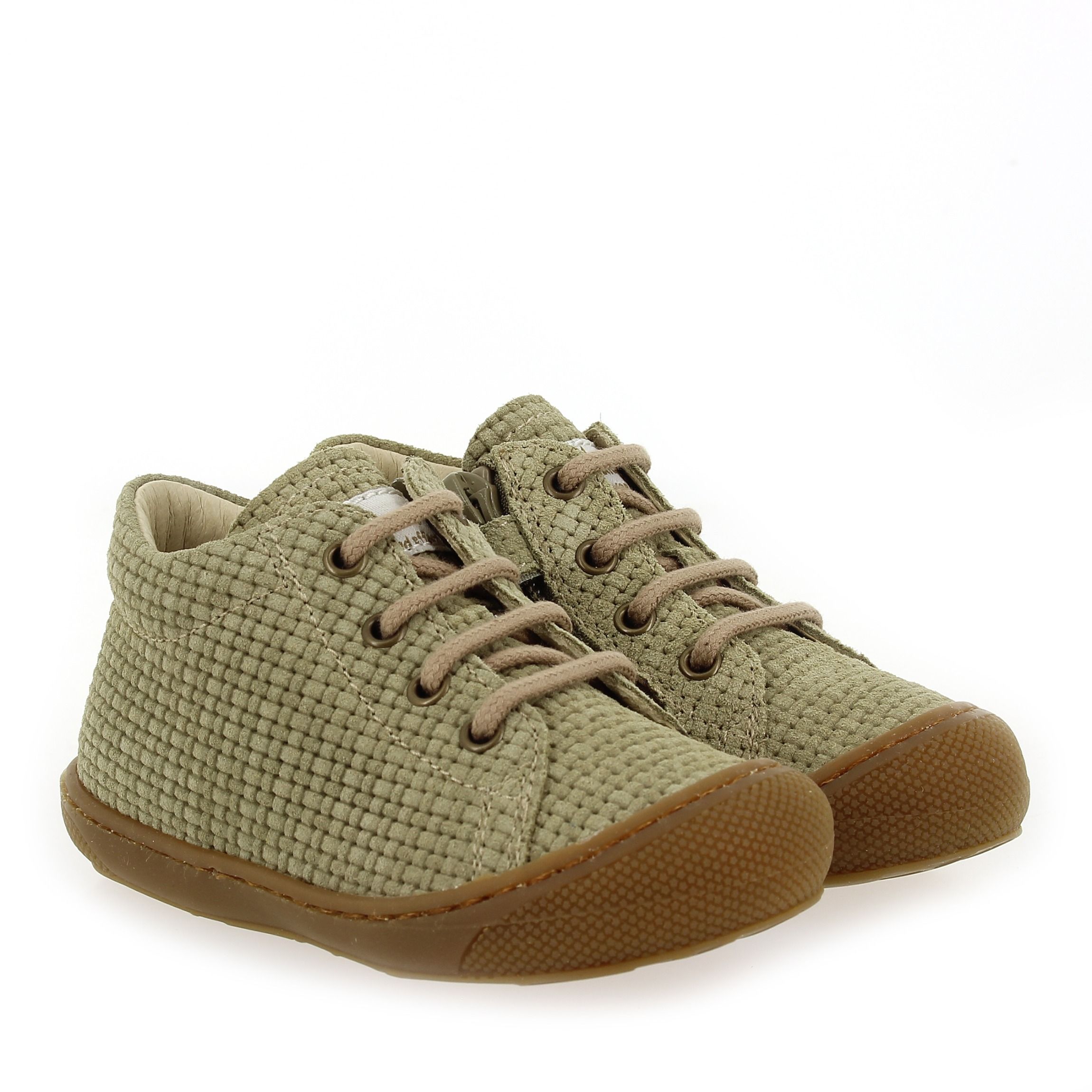 Naturino  COCOON ZIP SUEDE BOY - Kaki Beige