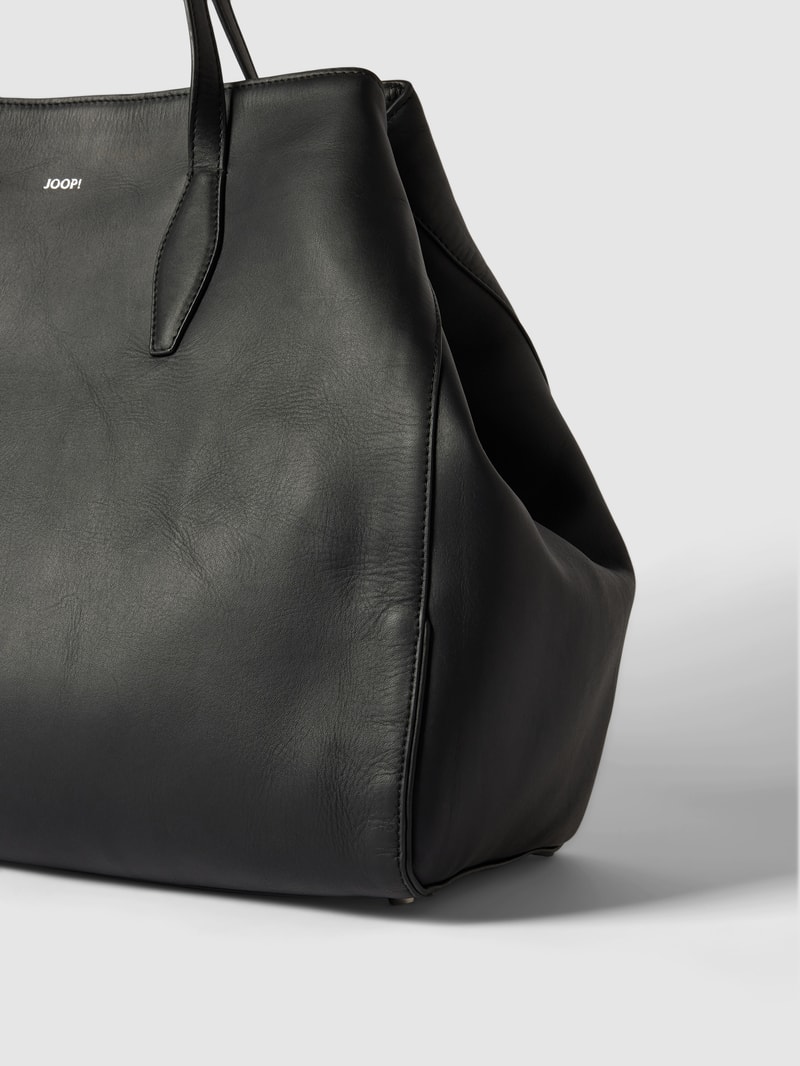 Shopper mit kurzen Henkeln in schwarz