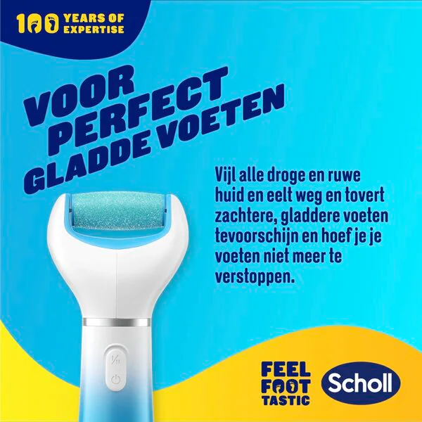Dr. Scholl's Velvet Smooth sähköinen jalkaviila, sininen