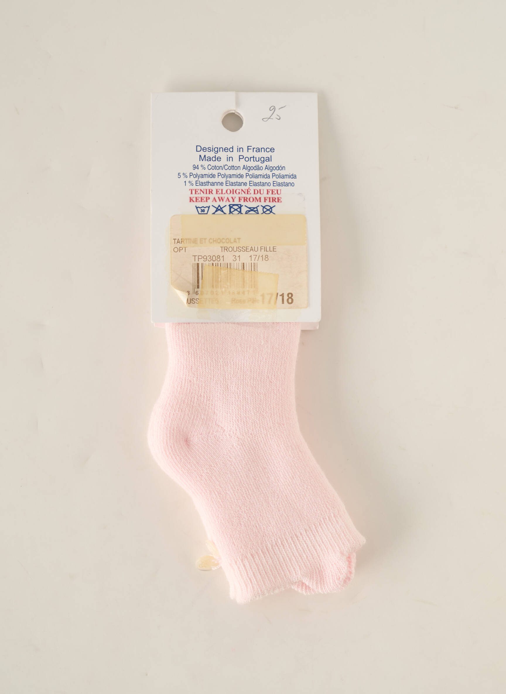 Tartine Et Chocolat Chaussette Fille couleur rose