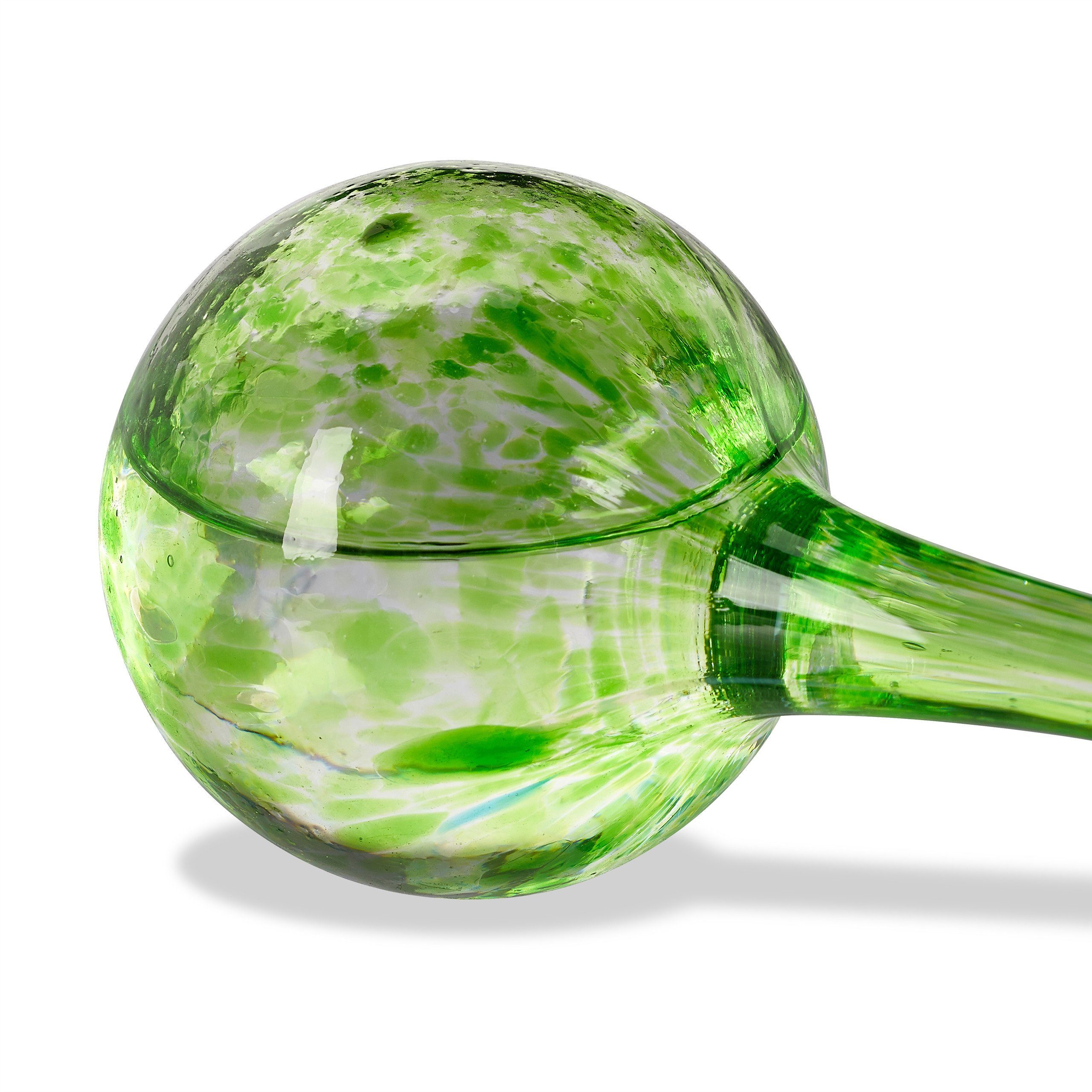 relaxdays Tropfer 4 x Bewässerungskugel Glas grün