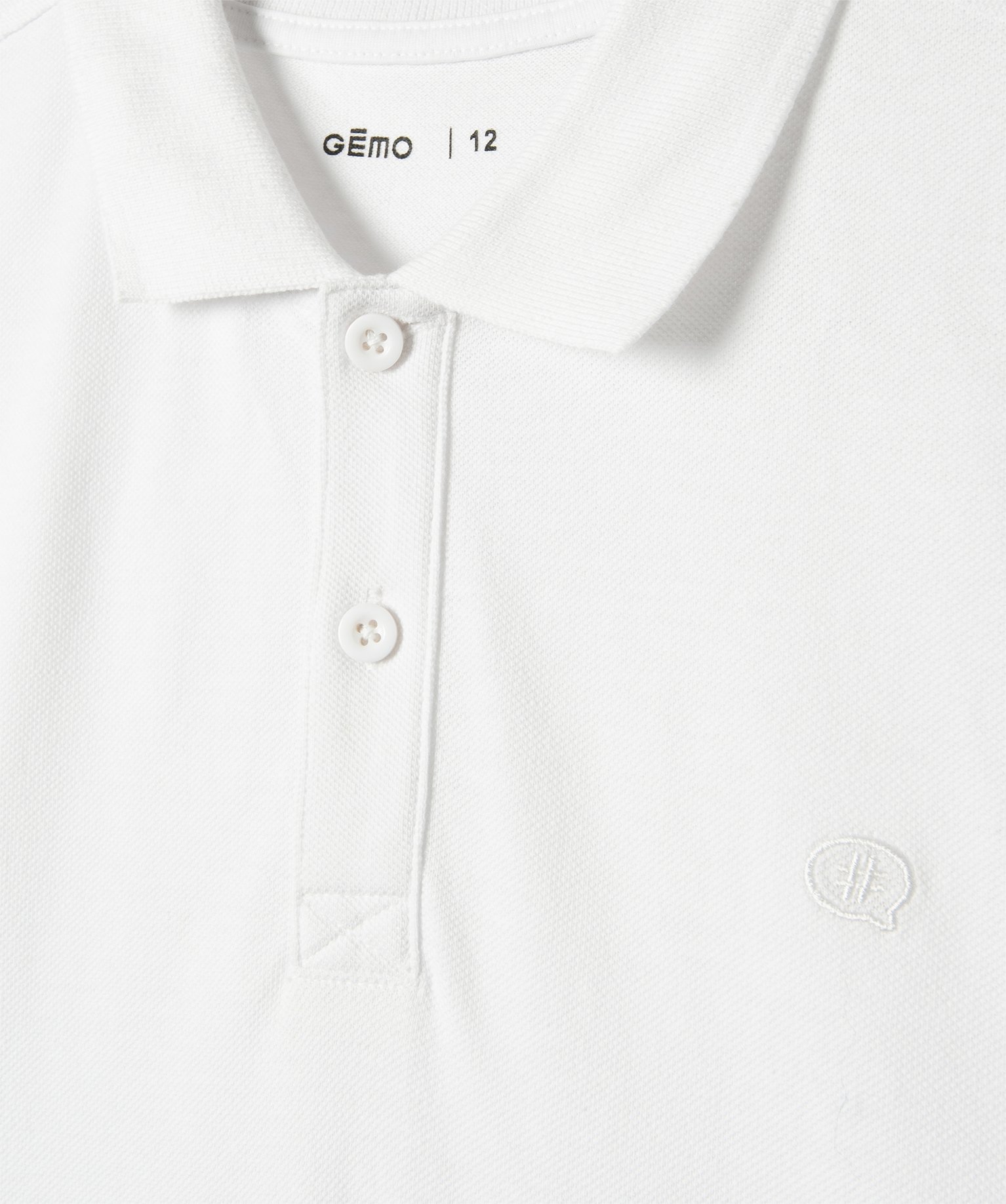 Polo à manches courtes en maille piquée Garçon blanc | GEMO