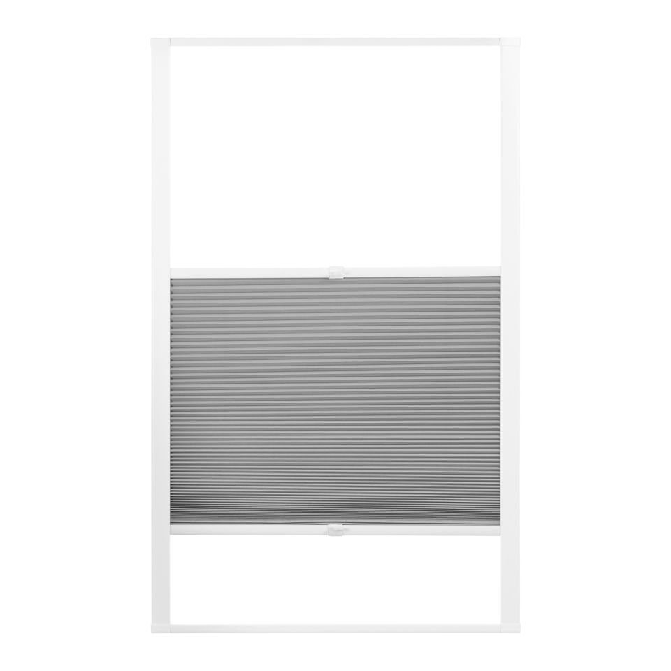 Dachfensterplissee Dachfenster passend für Velux Fenster Grau C02, ventanara