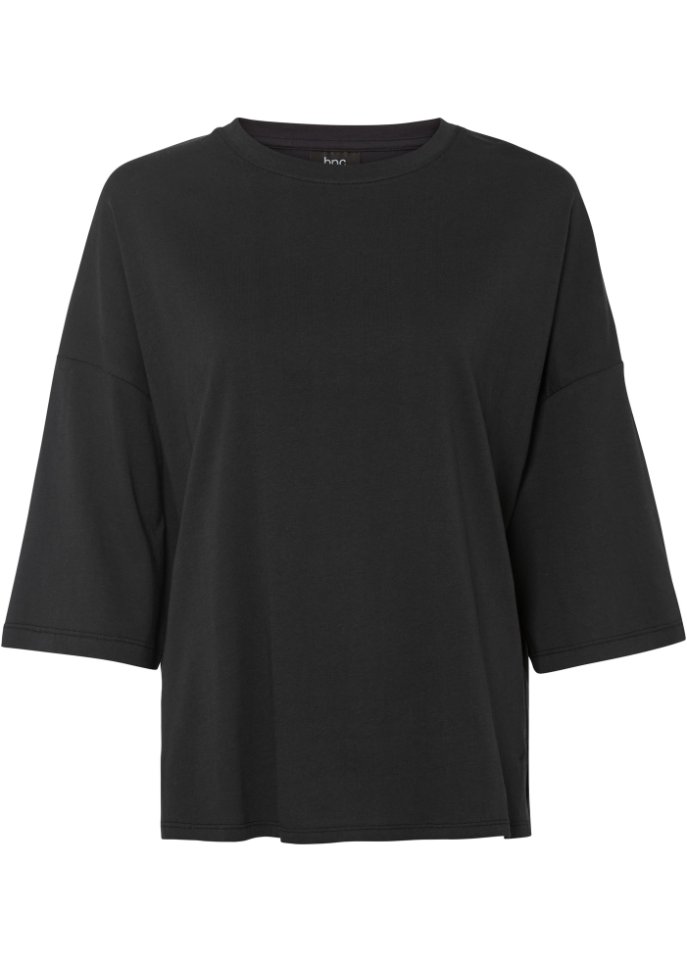Baumwoll- Oversize-Shirt, halbarm