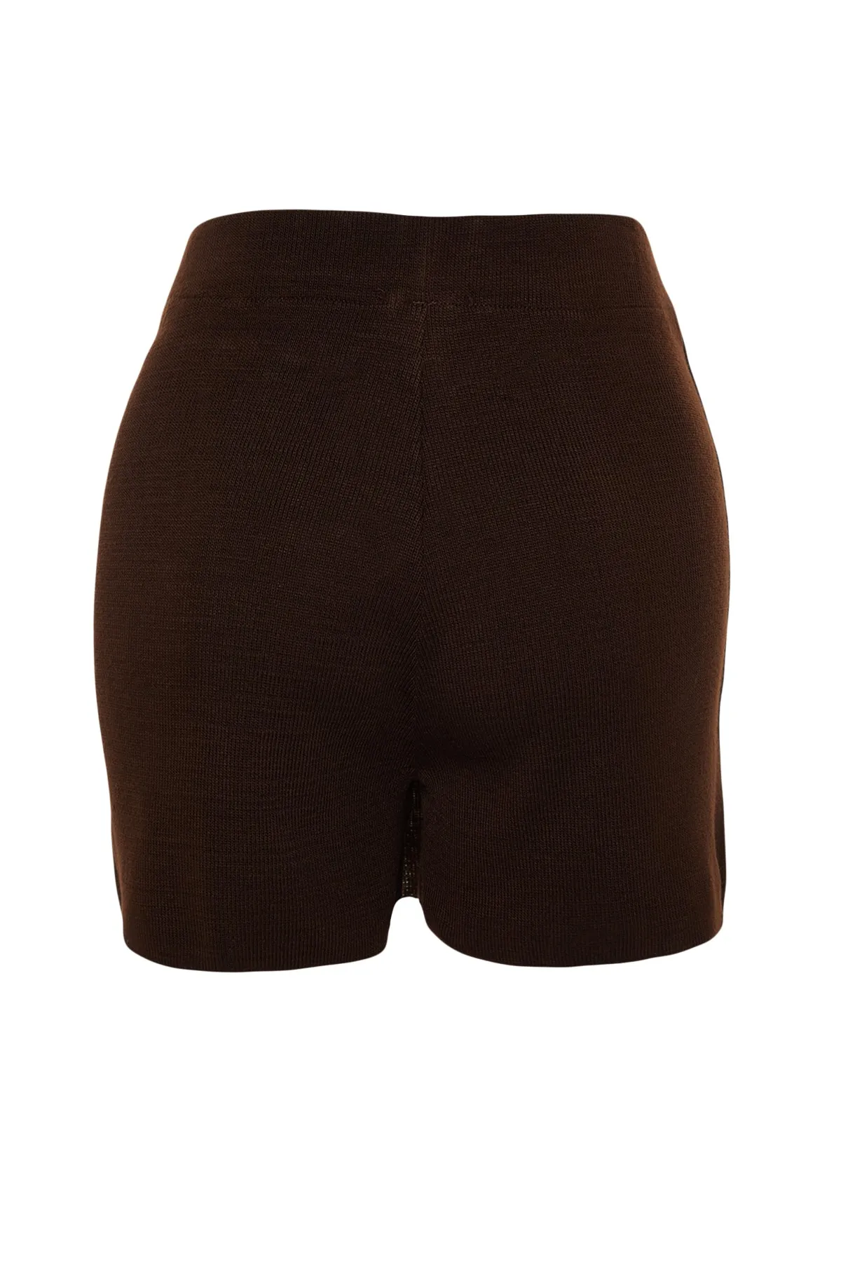 Trendyol Collection  Brauner taillierter Mini-Shorts-Strickrock TWOAW23ET00246