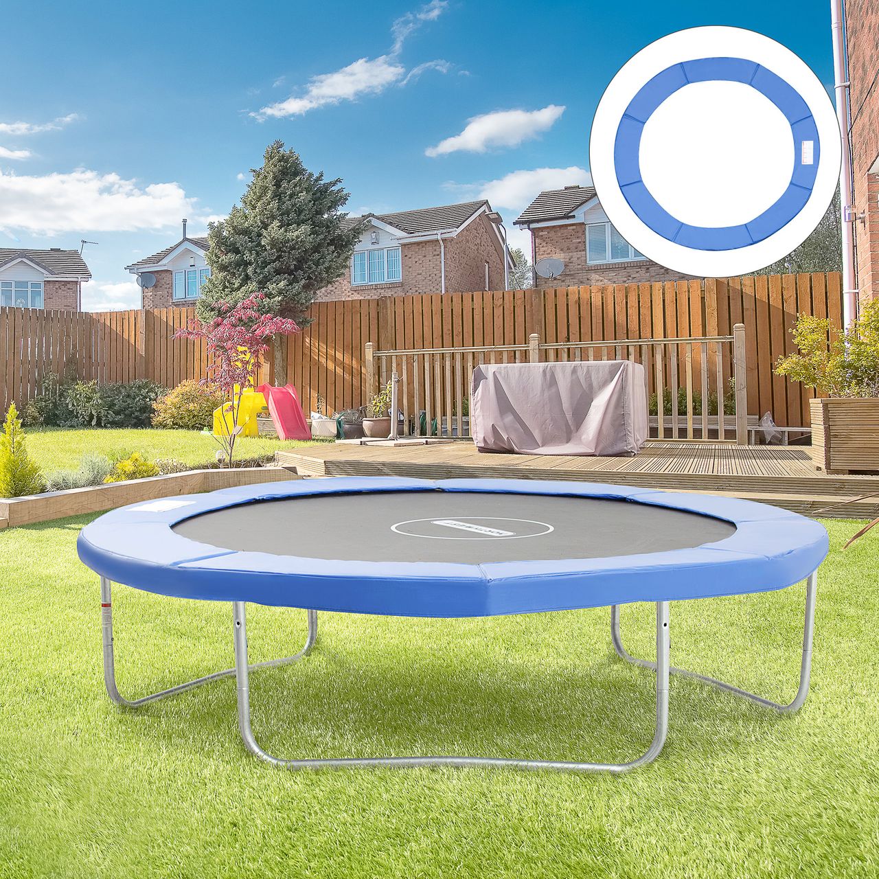 HOMCOM Randabdeckung für Trampolin Randschutz Abdeckung Ersatz