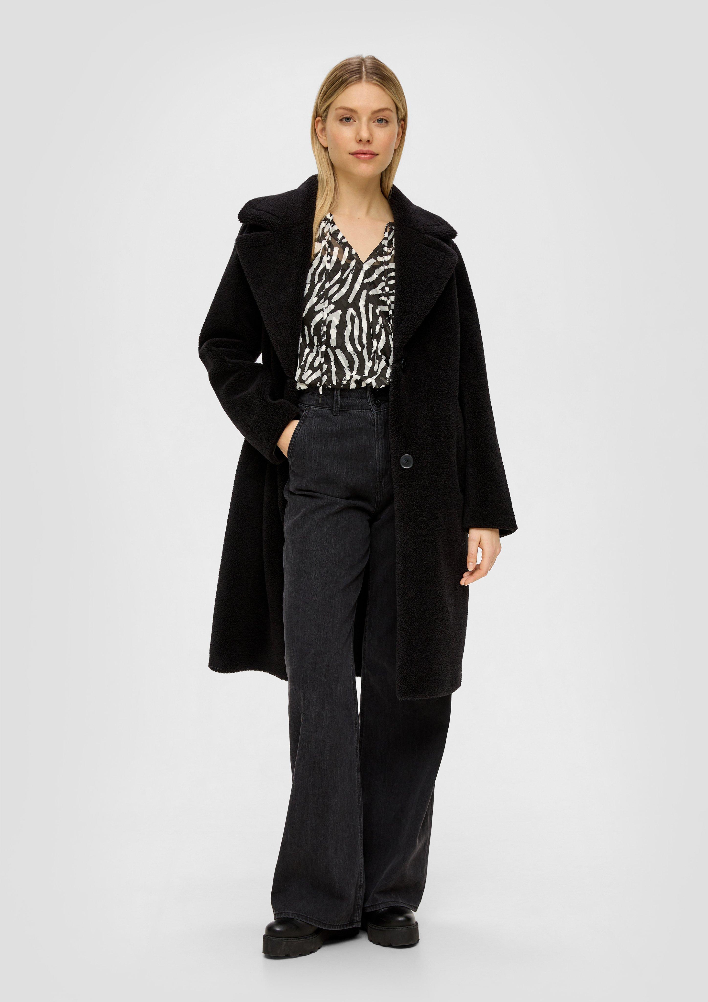 Semitransparente Bluse aus Jacquard  2138962-99A4