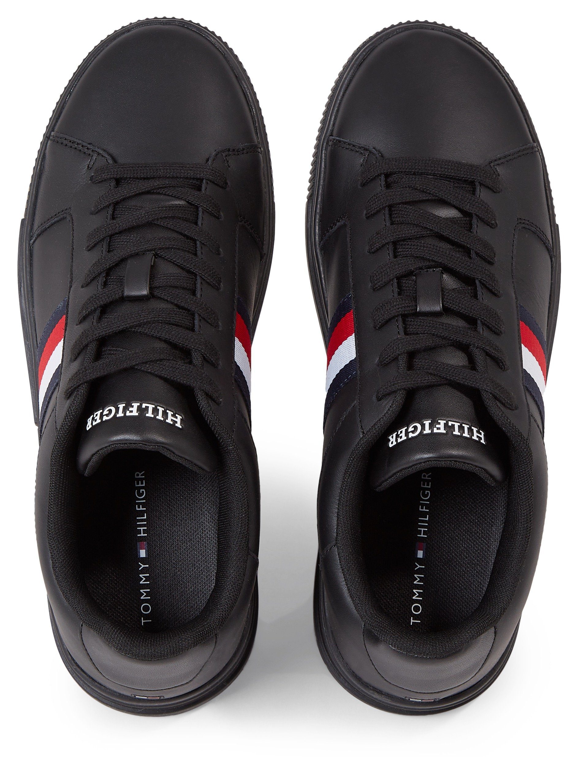 Tommy Hilfiger SUPERCUP LTH STRIPES ESS Sneaker mit seitlichen Streifen in Tommy Farben