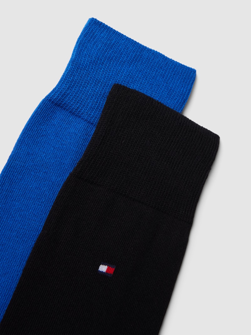 Socken mit Label-Details im 2er-Pack in royalblau