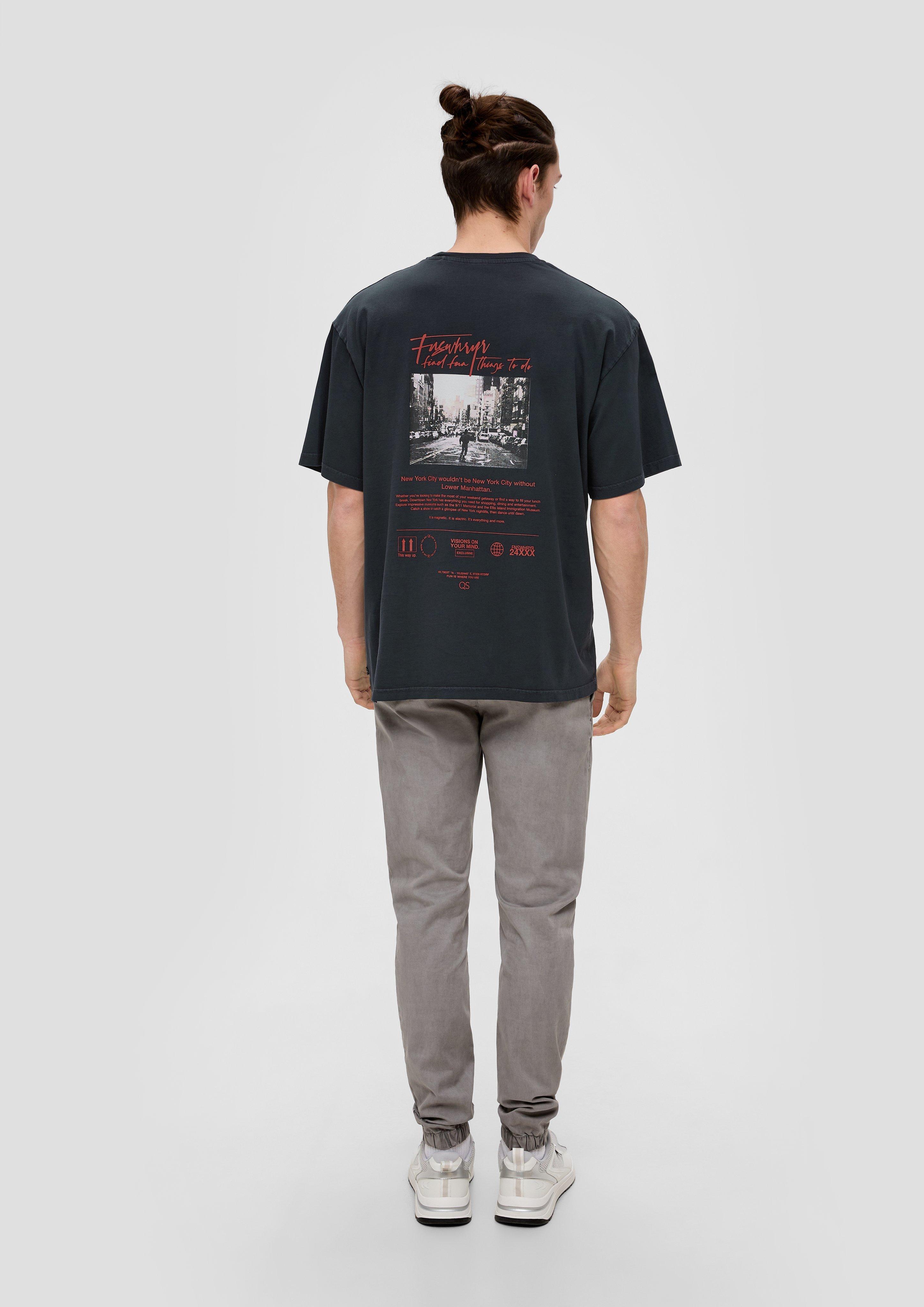 T-Shirt mit Backprint  2140690-98D0