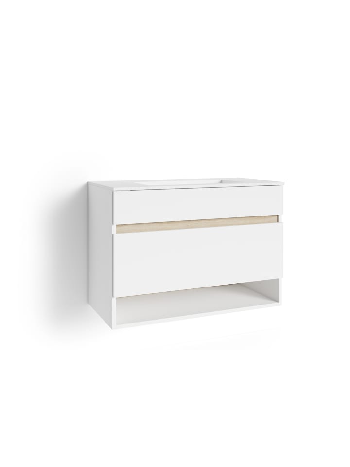 byLiving Waschtisch Marino in Weiß - (B) 80 x (H) 56 x (T) 40 cm günstig kaufen onesize
