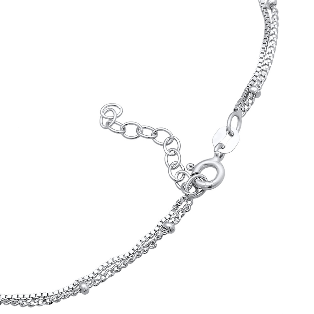 Elli Elli Bracelet de Cheville Femmes bracelet de cheville Couches Look maillons boule Bijoux