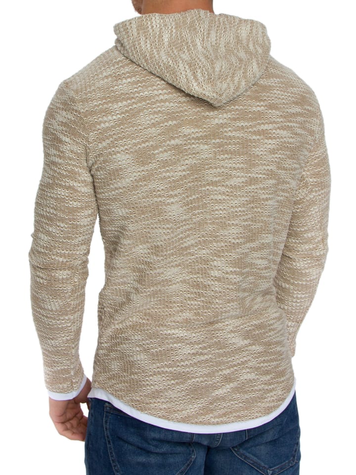 Amaci&Sons Kapuzenpullover LEXINGTON in Beige günstig kaufen