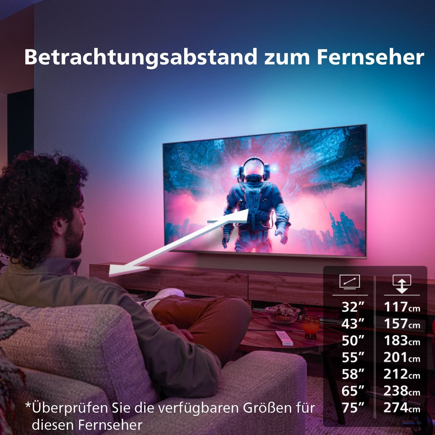 Philips 48OLED808/12 LED-Fernseher (122 cm/48 Zoll, 4K Ultra HD, Android TV, Smart-TV)