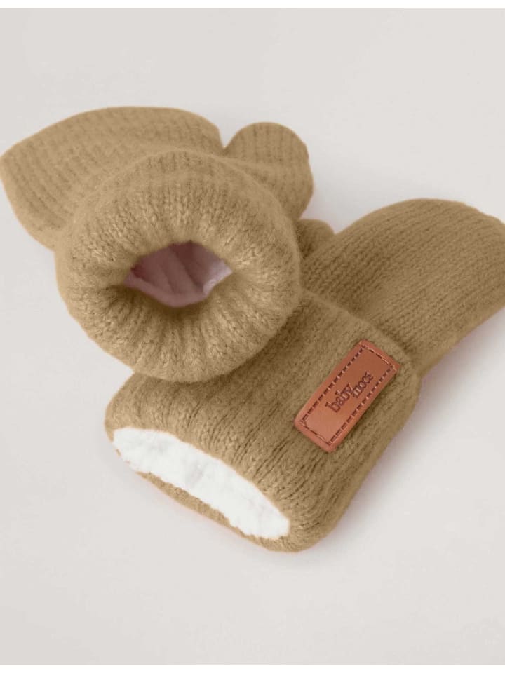 BabyMocs Handschuhe Vegan in hellbraun günstig kaufen onesize