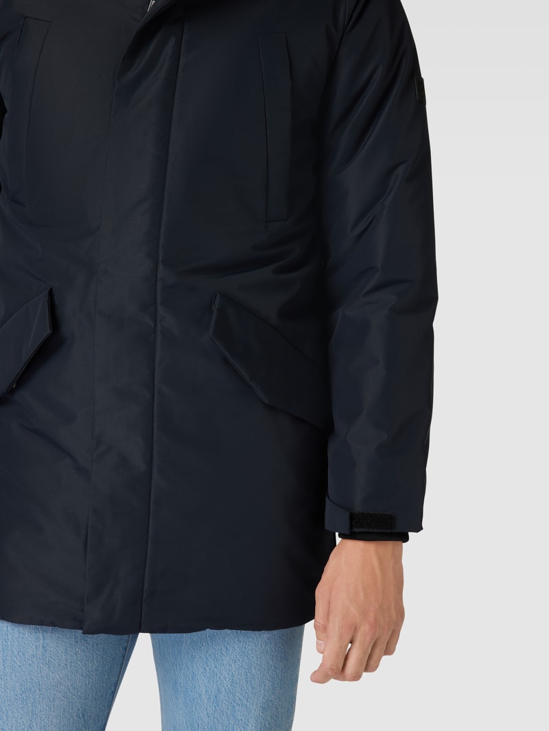 Parka mit Brusttasche Modell 'CARL' in dunkelblau