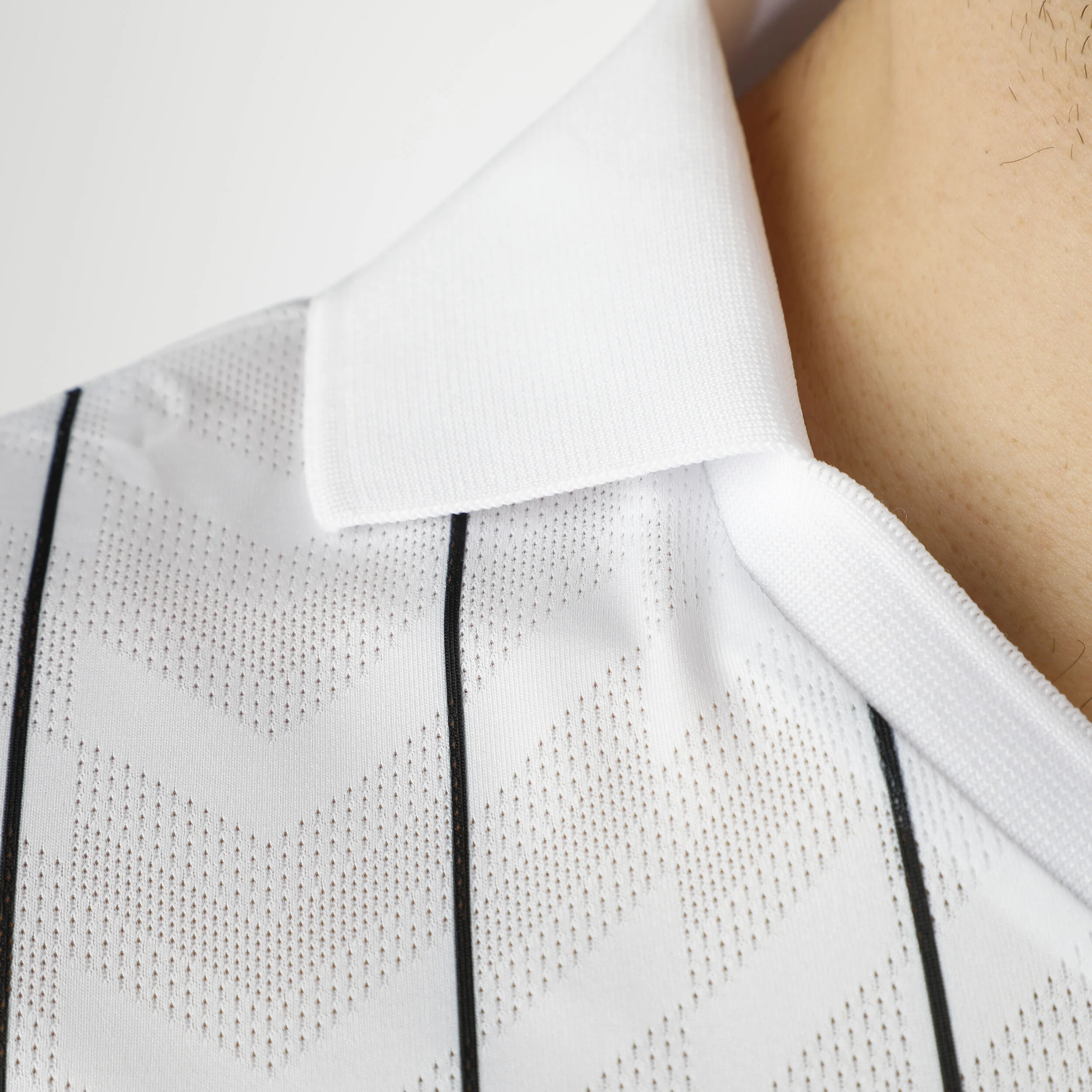 Stripes Polo Special Edition Herren - Weiß, Schwarz