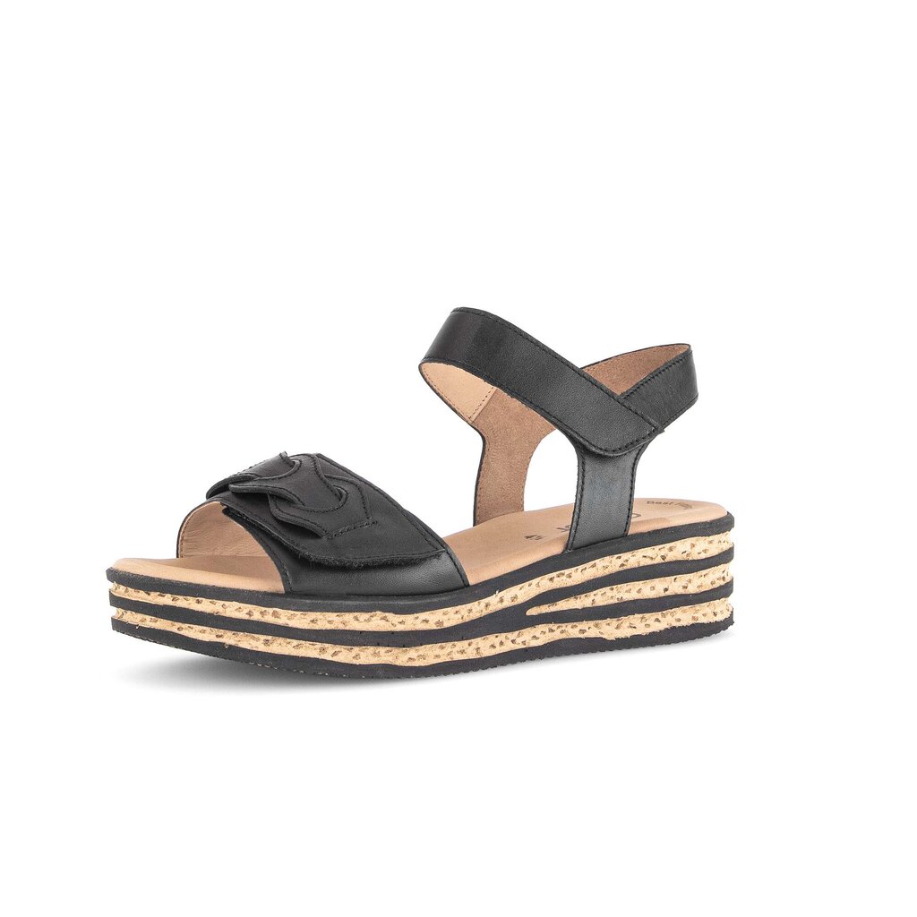 Gabor fashion Plateau Sandale schwarz