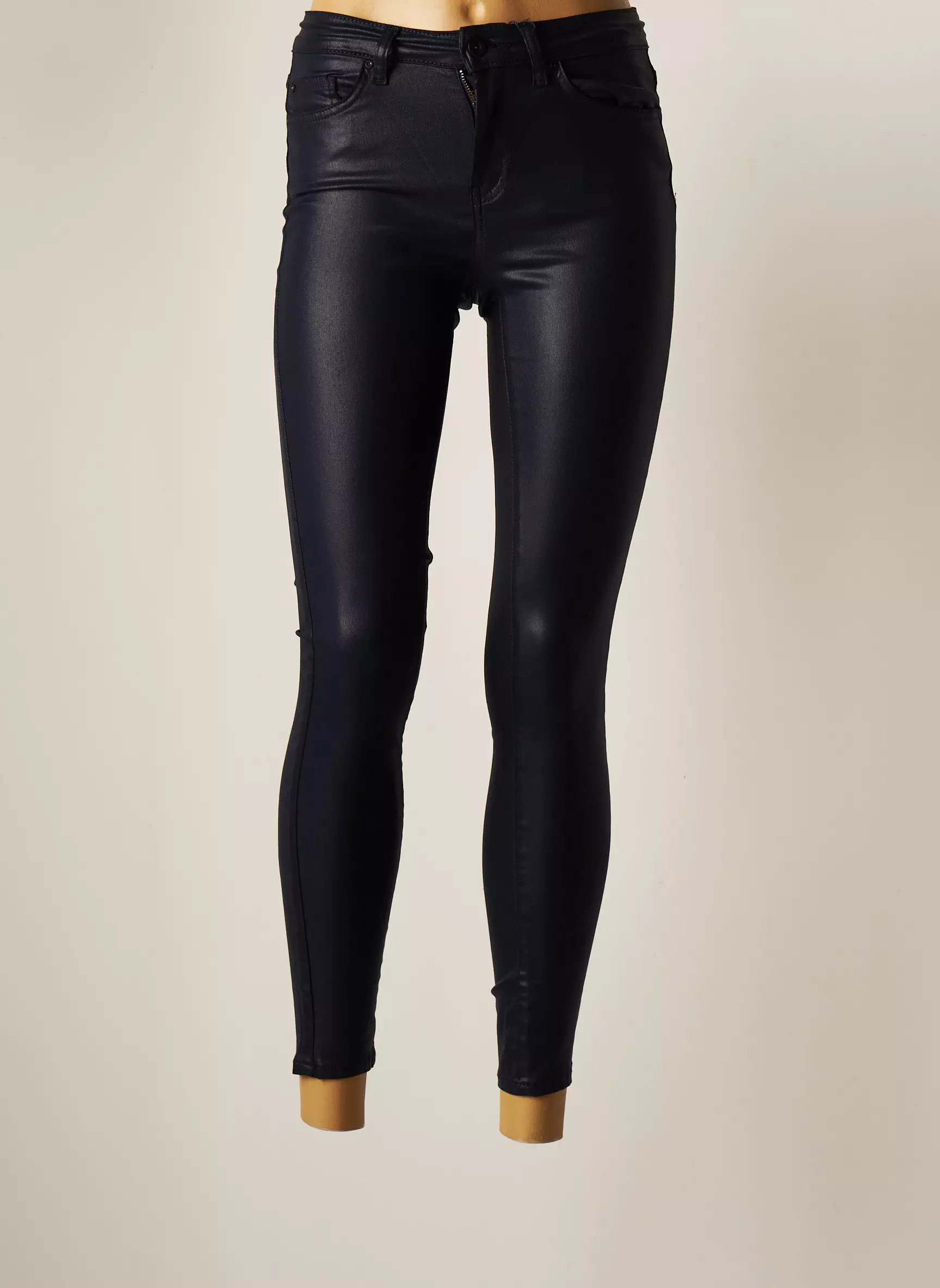 Only Pantalons Slim Femme couleur bleu