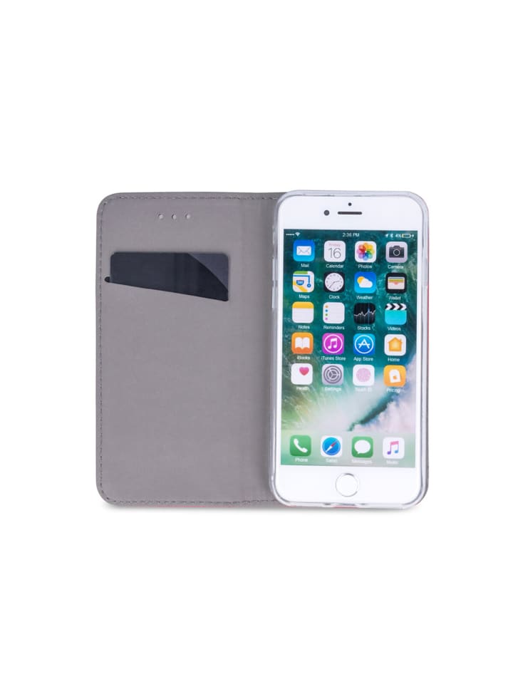 COFI 1453 Smart Magnet Case Handyhülle  Kartenfach und Magnetverschluss in Gold günstig kaufen S