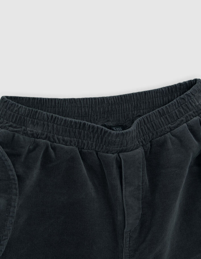 Jogging gris velours milleraies garçon