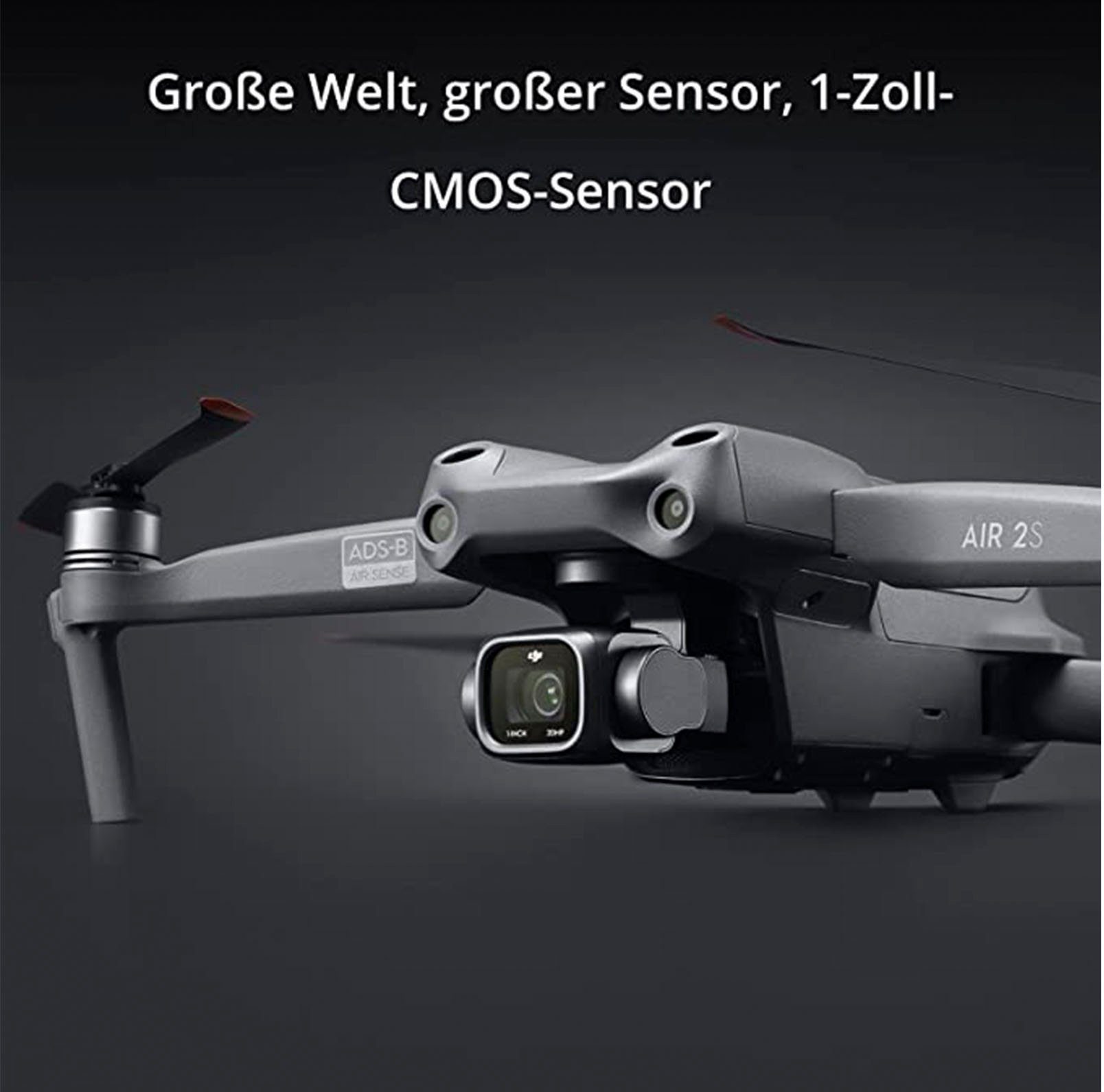 DJI AIR 2S Drohne (5,4K, 1-Zoll CMOS-Sensor, 5,4K Video, Hindernisvermeidung in 4 Richtungen)