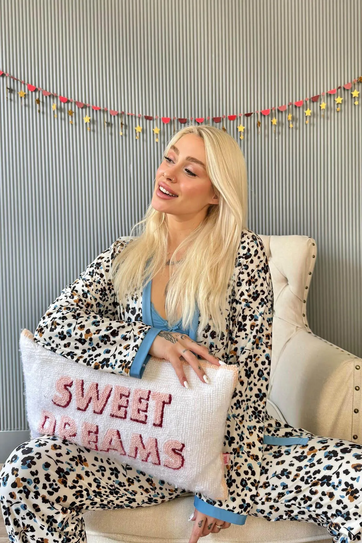 Pijamaevi  Pyjama set - Blau - Print