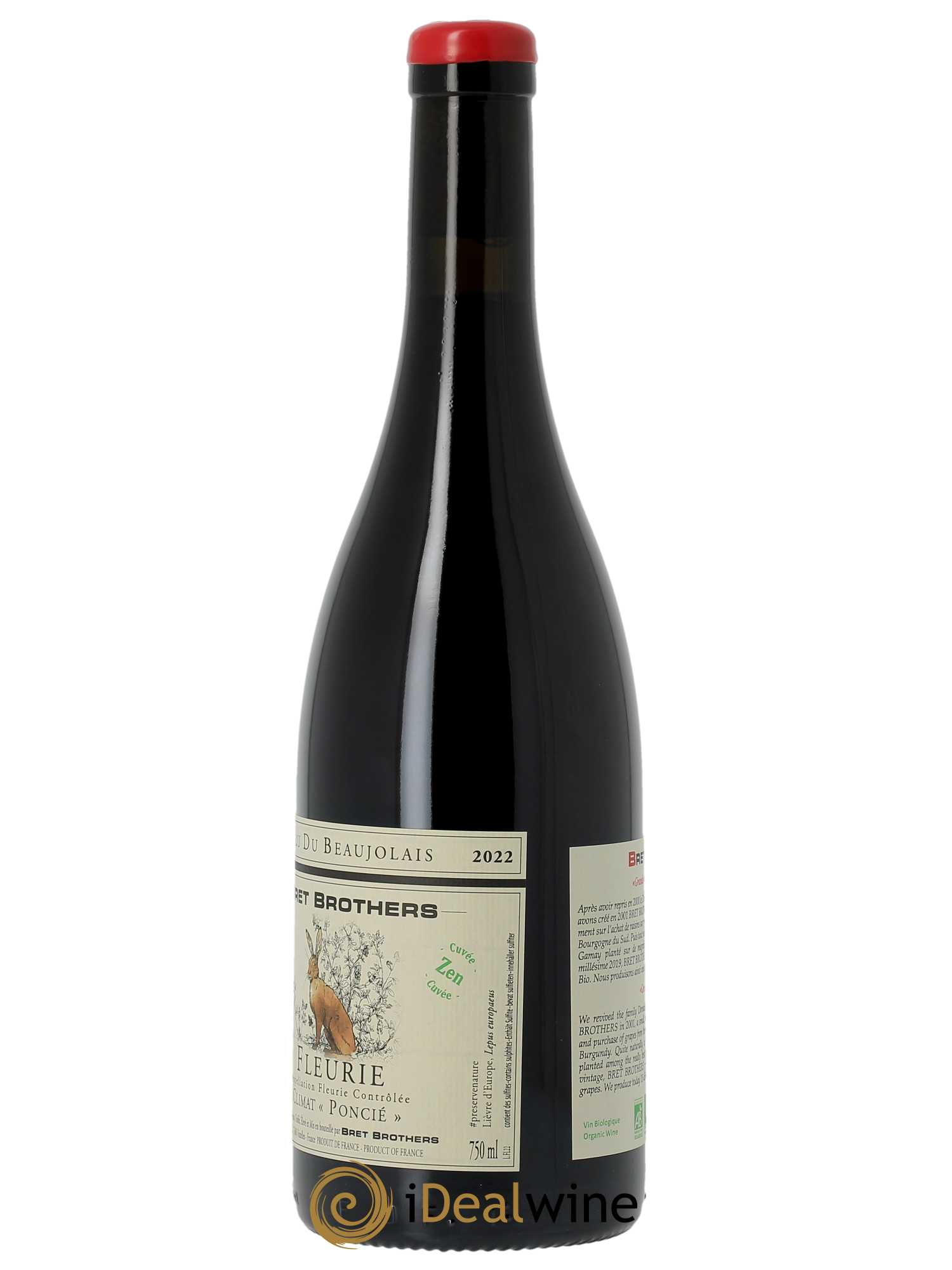 Fleurie Poncié Cuvée Zen Bret Brothers  2022 - Lot de 1 Bouteille