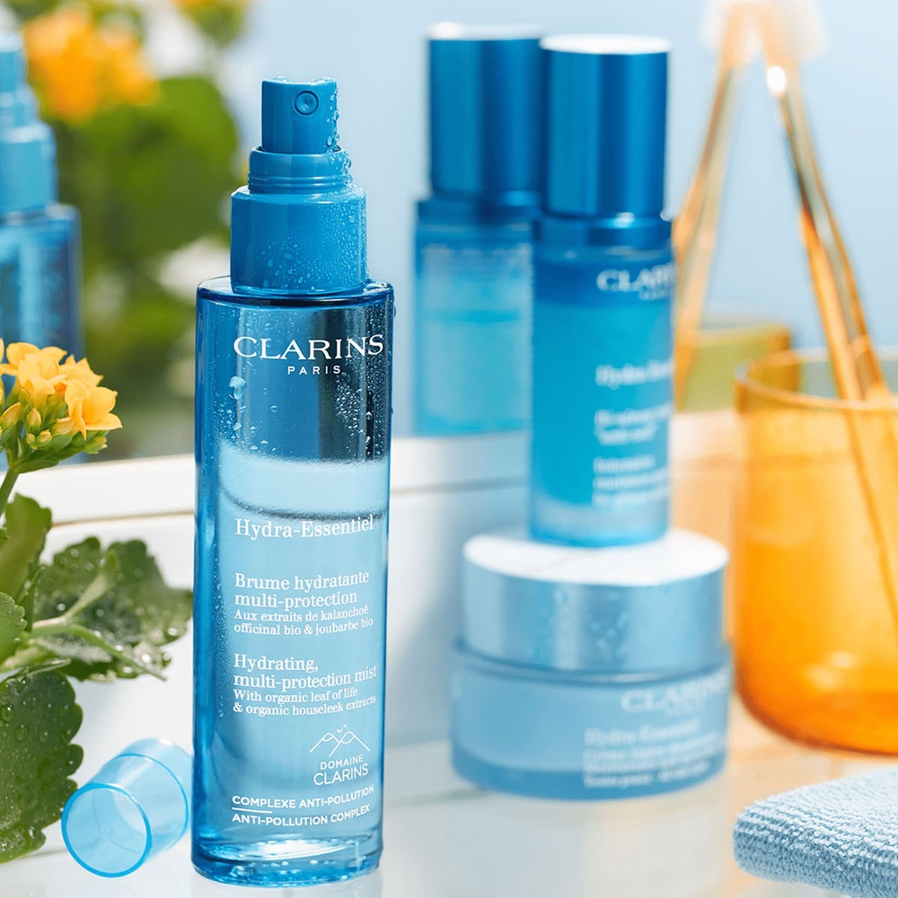 Clarins Hydra -Essenteil, Brume Hydratante, Multi-protection Soins Hydra-Essentiel