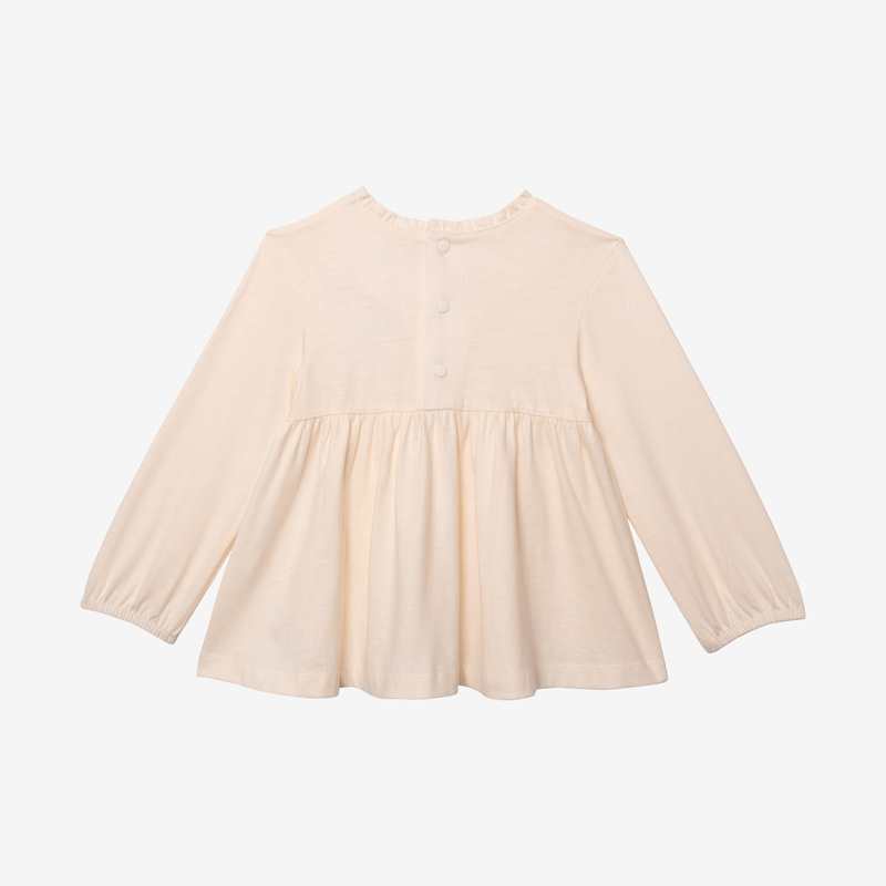 T-shirt bébé fille coeurs blanc en coton recyclé Catimini
