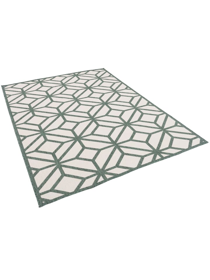 Pergamon In- und Outdoor Teppich Beidseitig Newport Trend in Groen günstig kaufen 140 x 200 cm