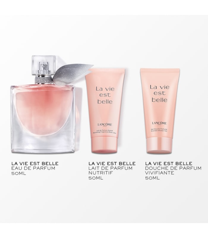 Lancôme-LA VIE EST BELLE-Coffret eau de parfum + douche de parfum + lait de parfum