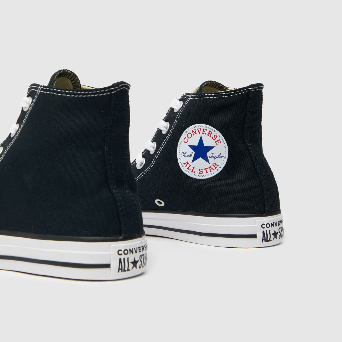 Converse All Star – Svarta och vita höga sneakers